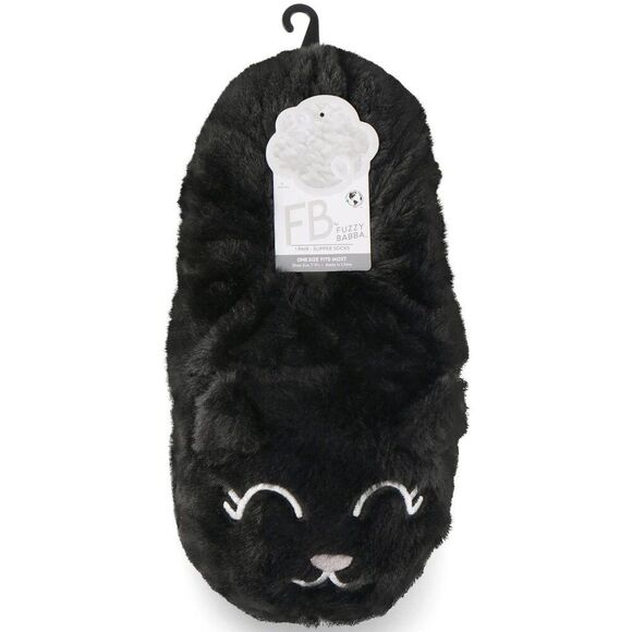 Fuzzy Babba, Women's Faux Fur Cat Slipper Socks - Picture 1 of 5